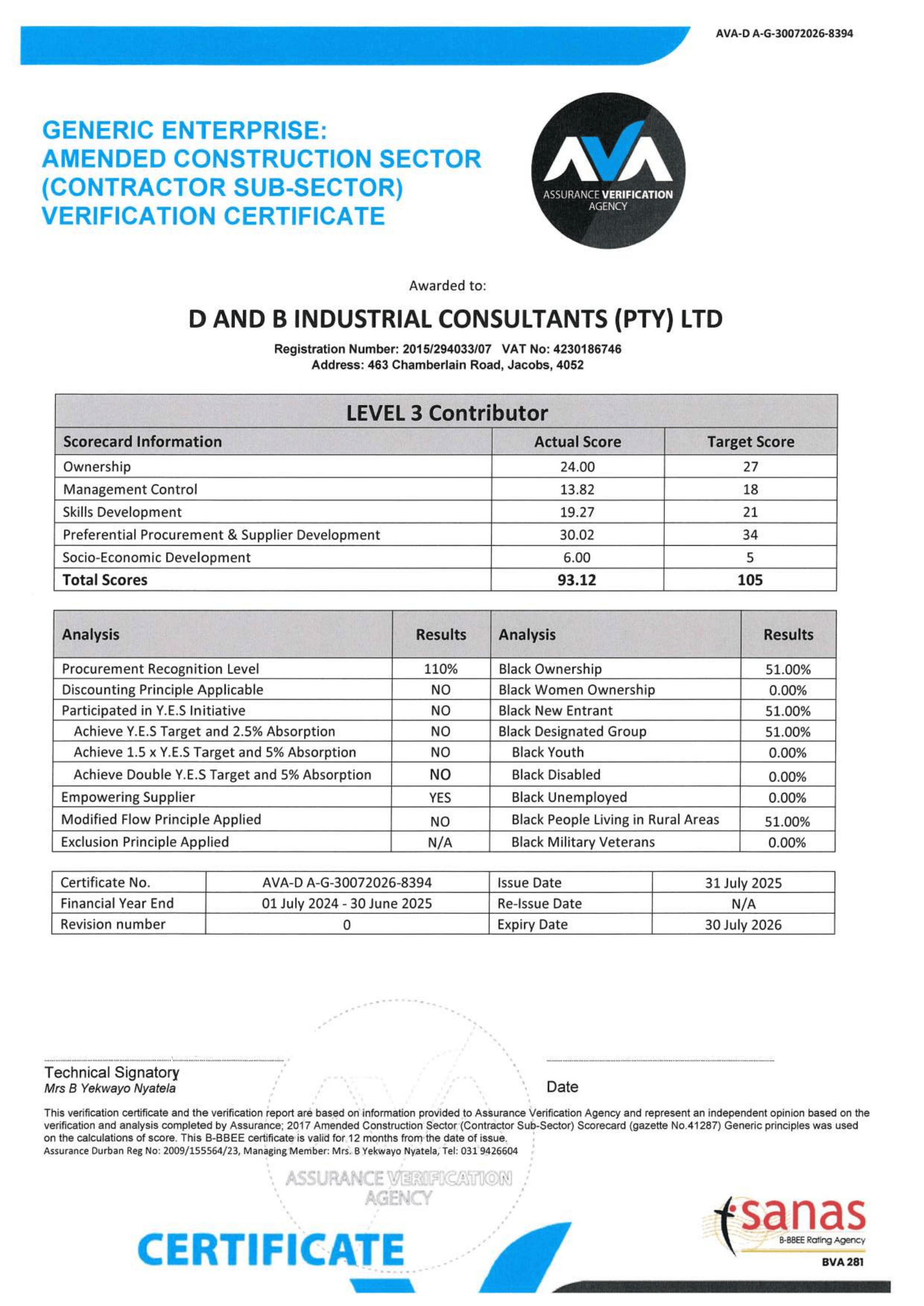 D-and-B-B-BBEE-certificate